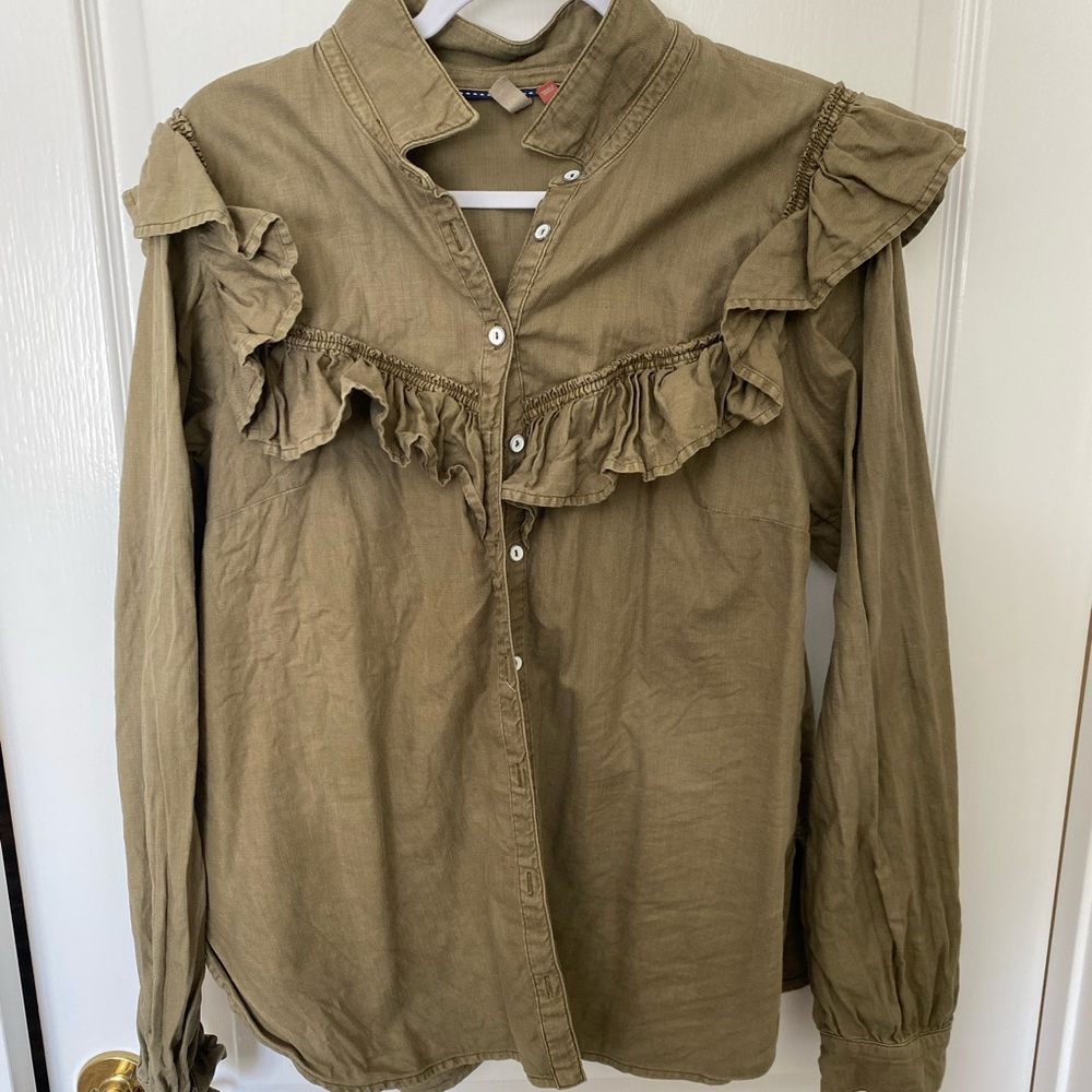 Anthropologie Pilcro Modern Cowgirl Shirt L/S XL
